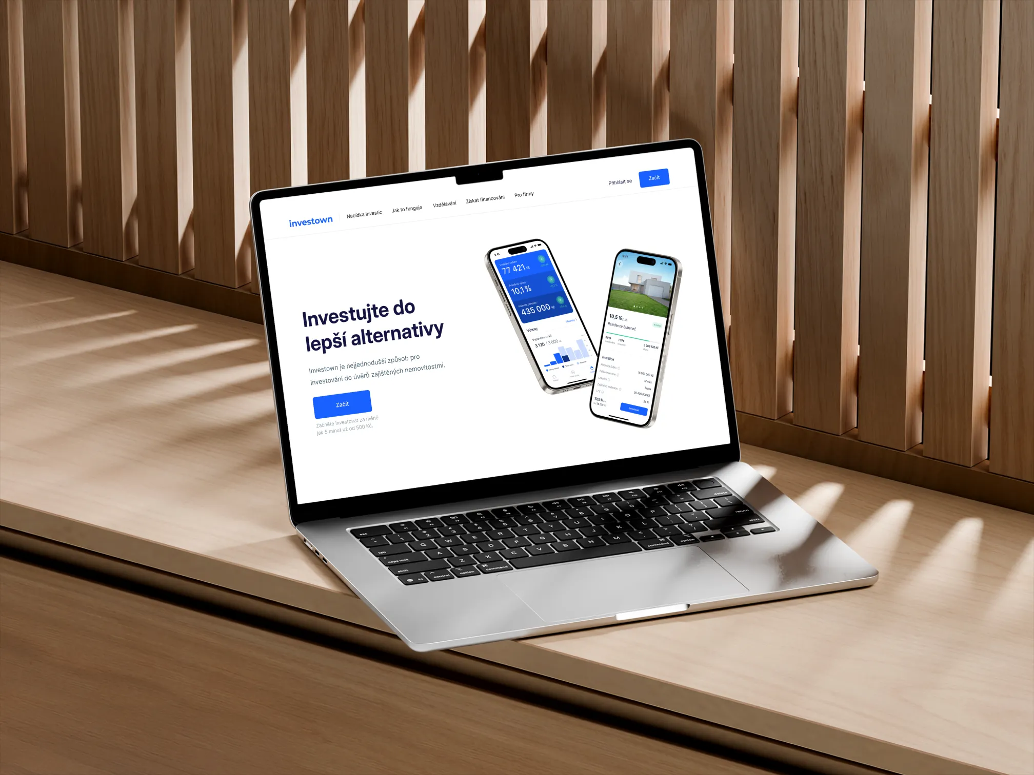 Design webu pro Investown