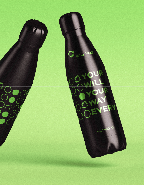 For New Market Entry — branding and design - merch design bottle water