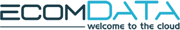 ecomDATA JTL Shop Hosting Logo auf professionellem Hosting-Banner