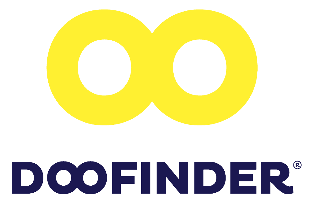 Doofinder Logo - Barrierefreie Darstellung der intelligenten Suchlösung für JTL-Shop