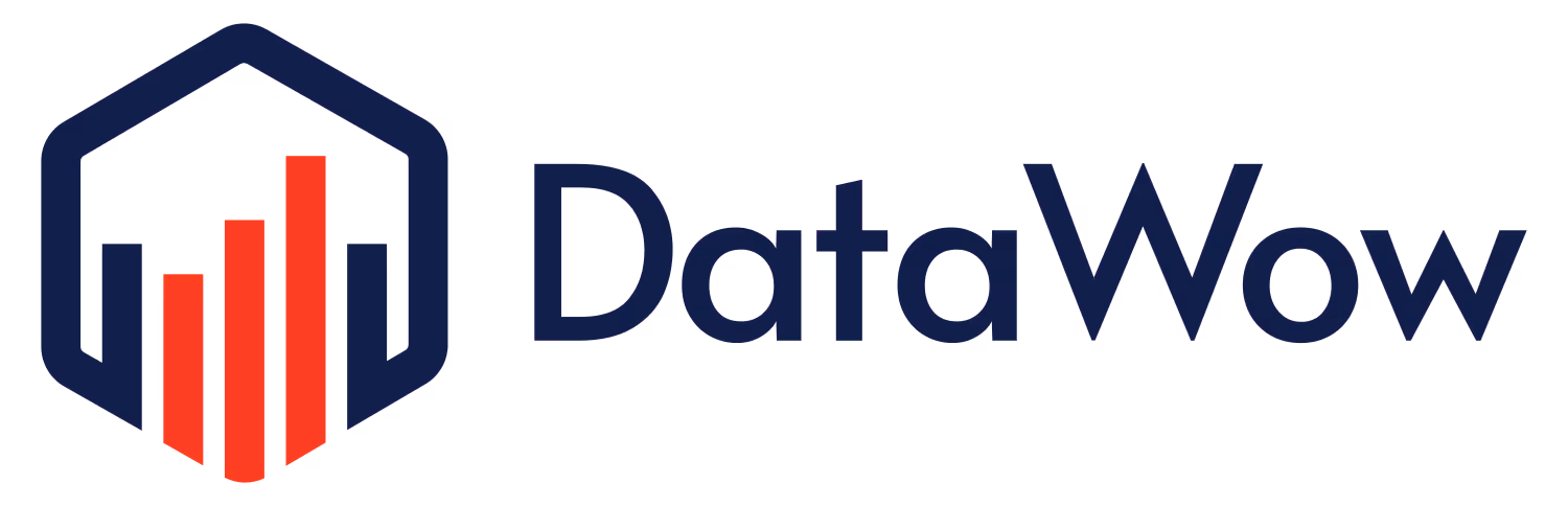 Barrierefreies, kontraststarkes DataWow Logo für Onlinehändler