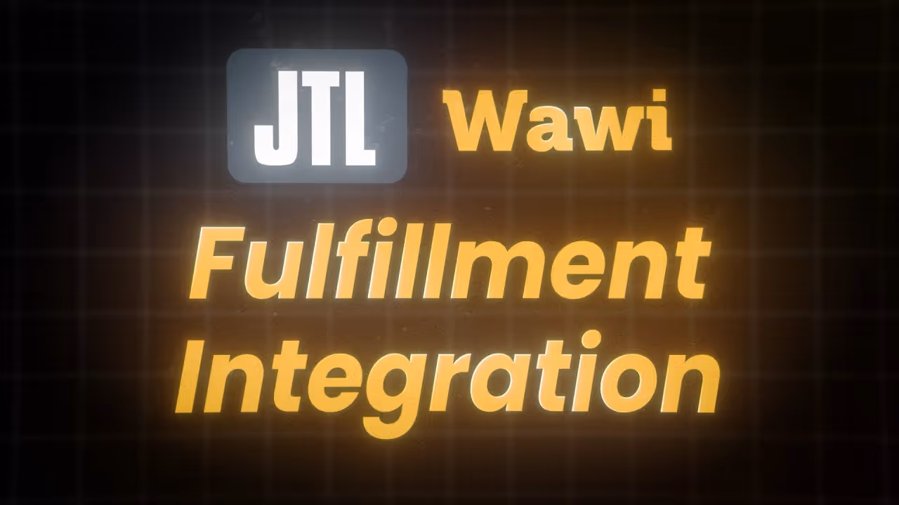 Händler vor JTL-Wawi mit CSV-Dateien und E-Mail-Chaos; Bestände inkonsistent, Versand verzögert