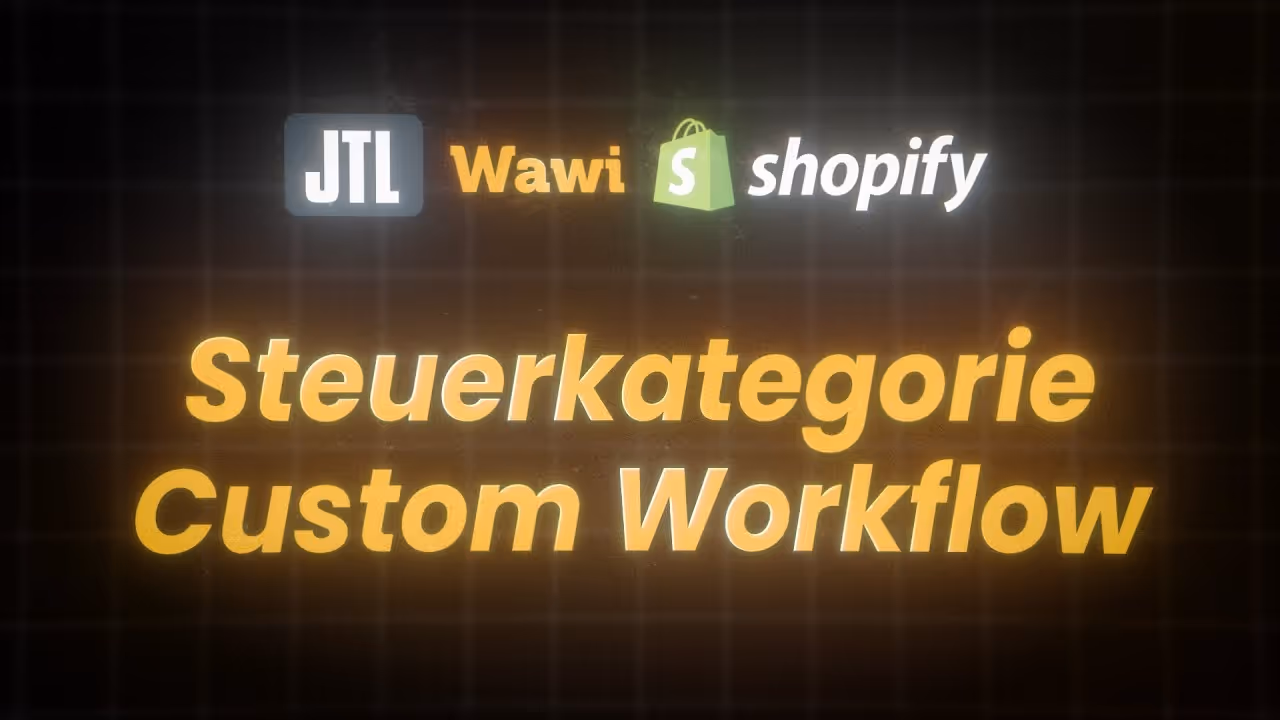 Doppelte Pflege von Steuersätzen in JTL-Wawi und Shopify: falsche 19%/7%, Warnhinweise im Checkout, gestresster Händler am Laptop.
