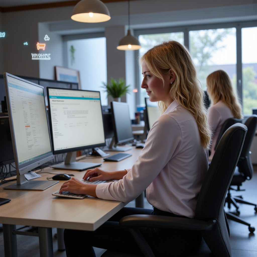 Darstellung eines überforderten Online Händlers bei der JTL-Shopware Anbindung