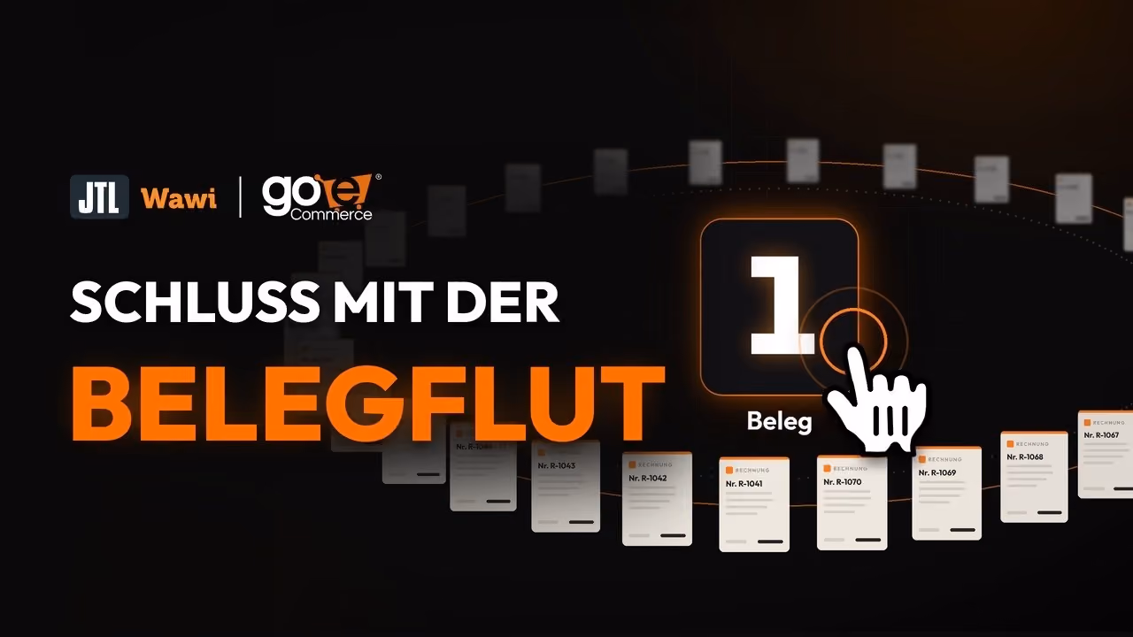 Stapel einzelner Rechnungen für 30 Bestellungen desselben Kunden