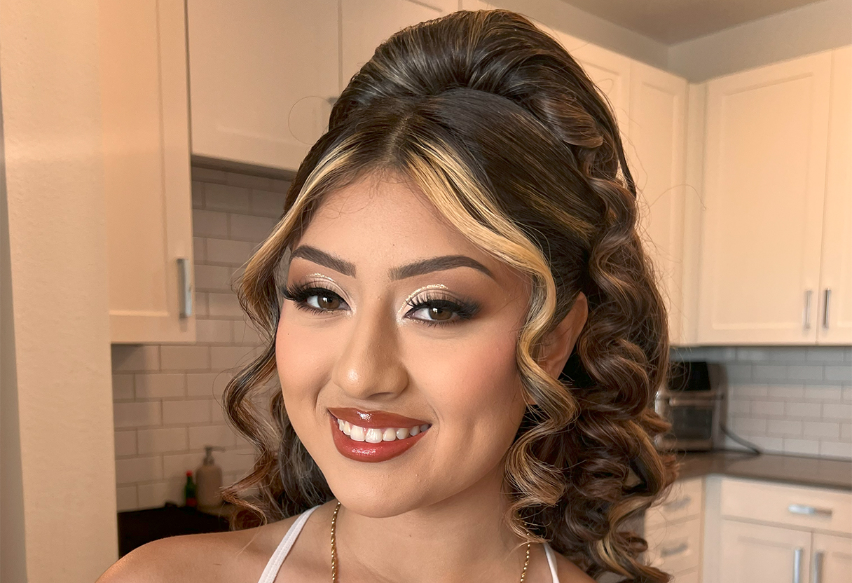 image of hairstyling service in progress