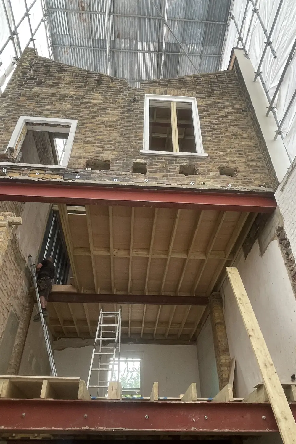 Party Wall Notice inside property 