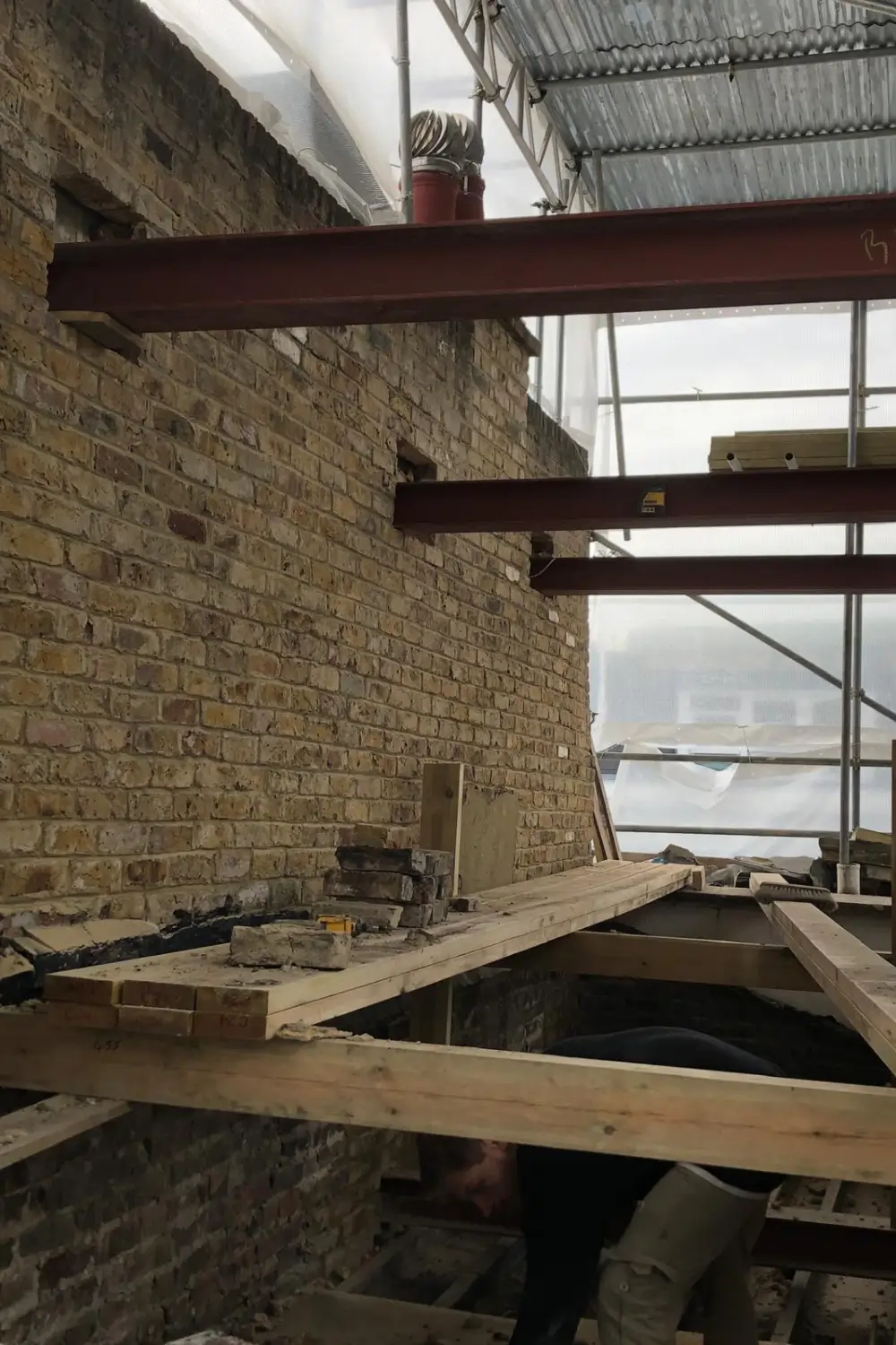 Party Wall Notice inside property 