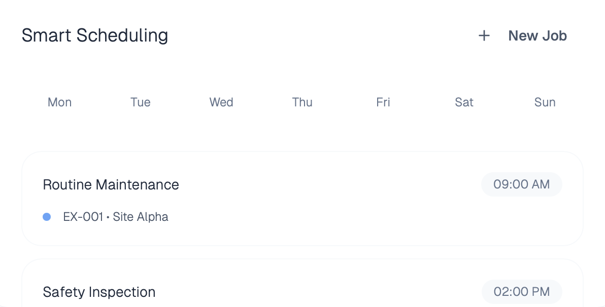 Dashboard mockup