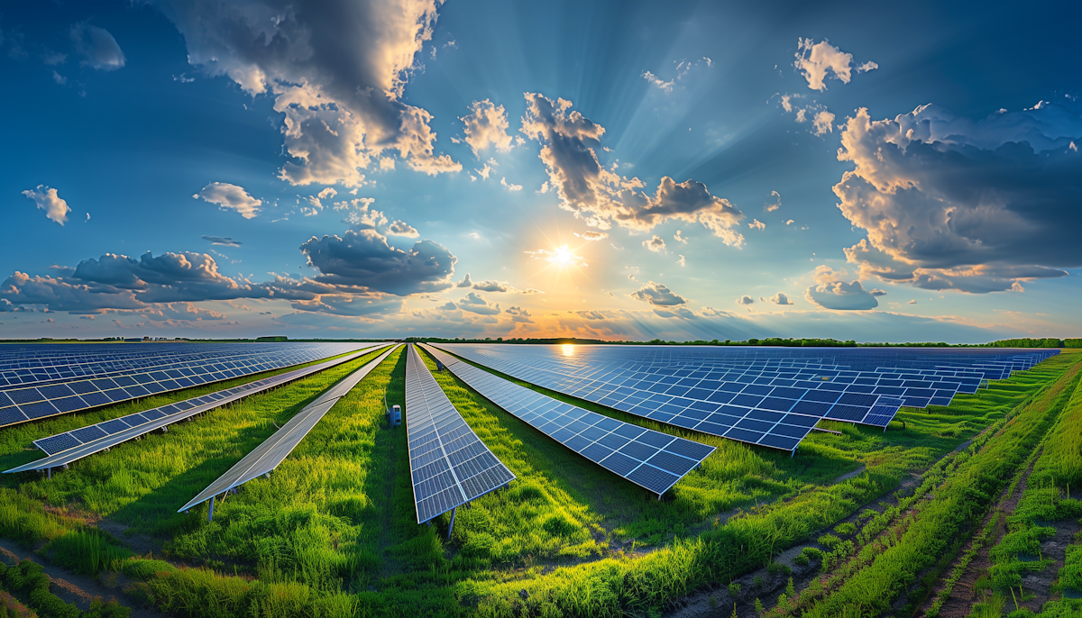 image of clean energy installations