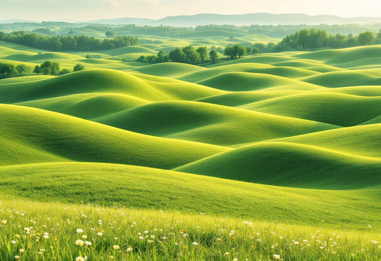 [background image] image of landscape with rolling hills (for a agricultural services)