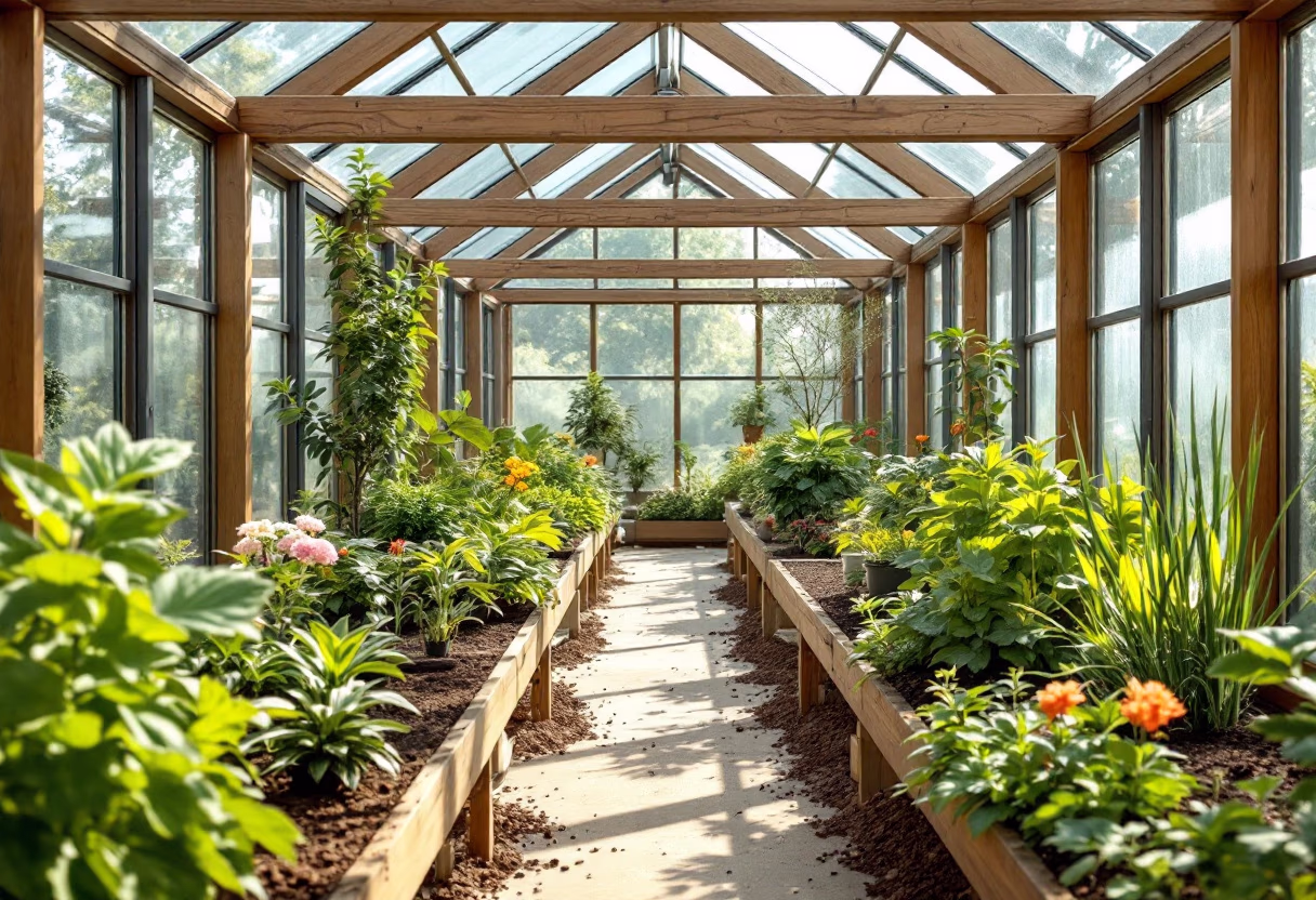 image of greenhouse setup