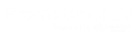 black and white promptshelf.ai logo