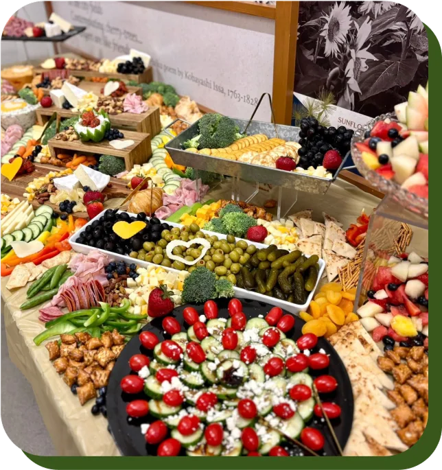 Appetizer charcuterie table
