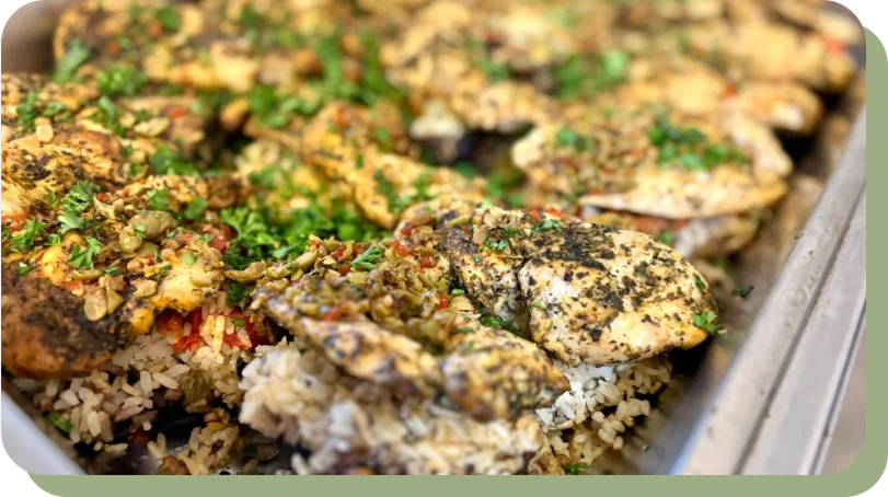 Chicken breast lunch