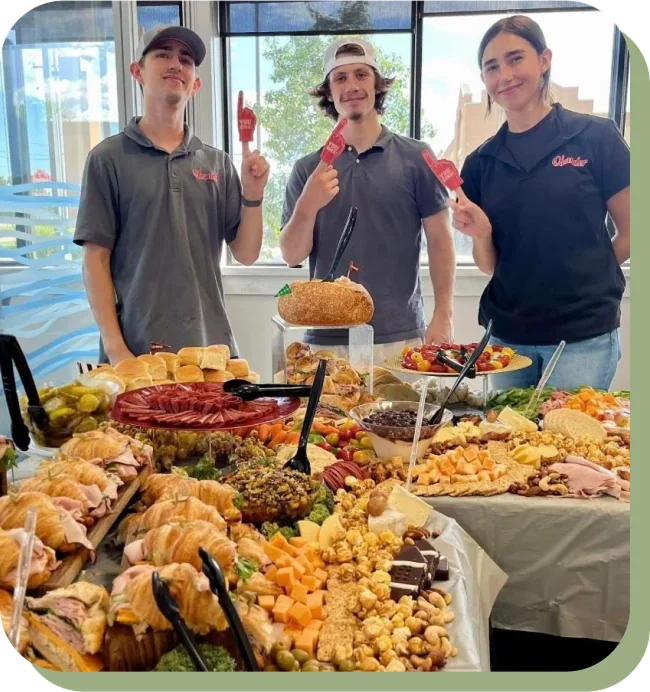 Oleander catering team at event