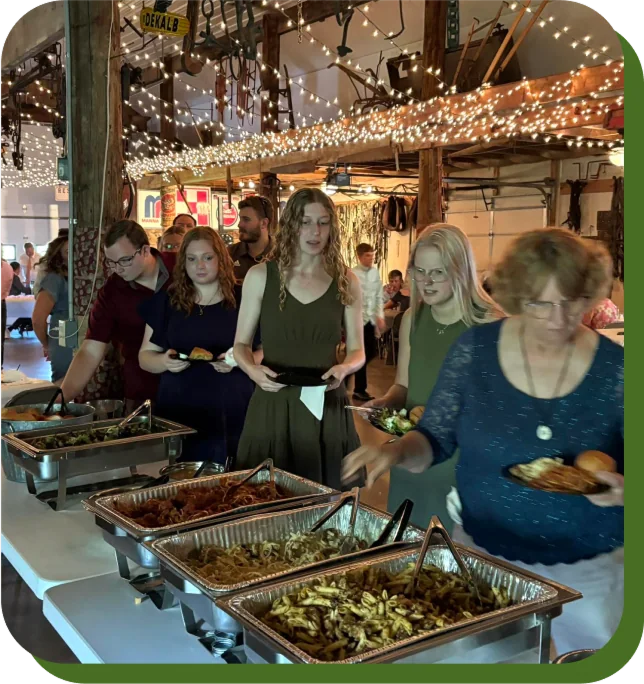 Oleander catering at event