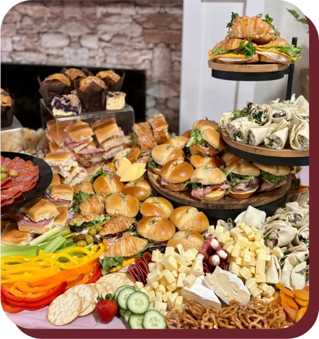 Appetizer charcuterie table