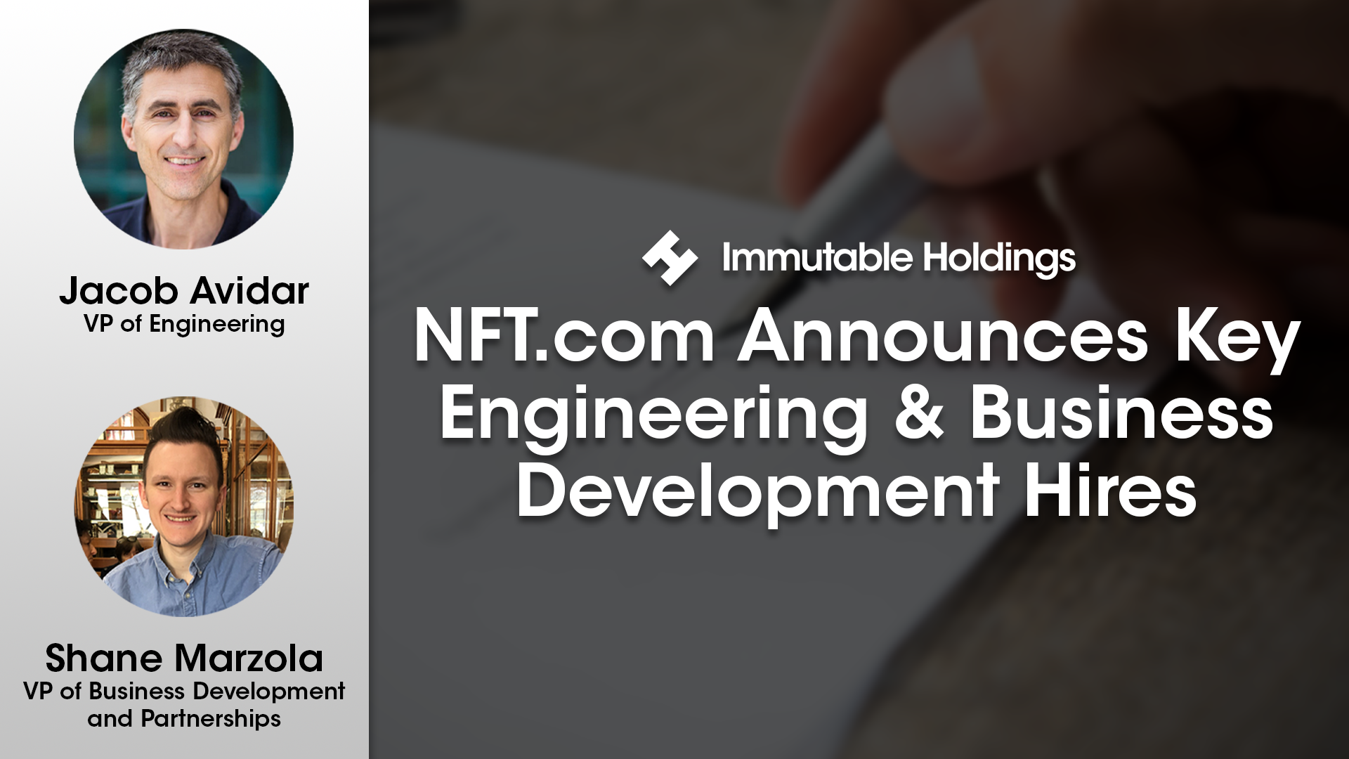 NFT.com Announces Key Engineering and Business Development Hires