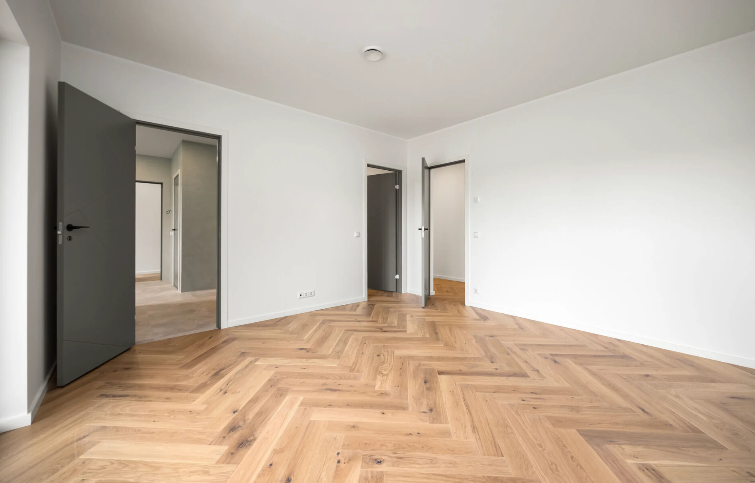 Wooden flooring in a nice home.