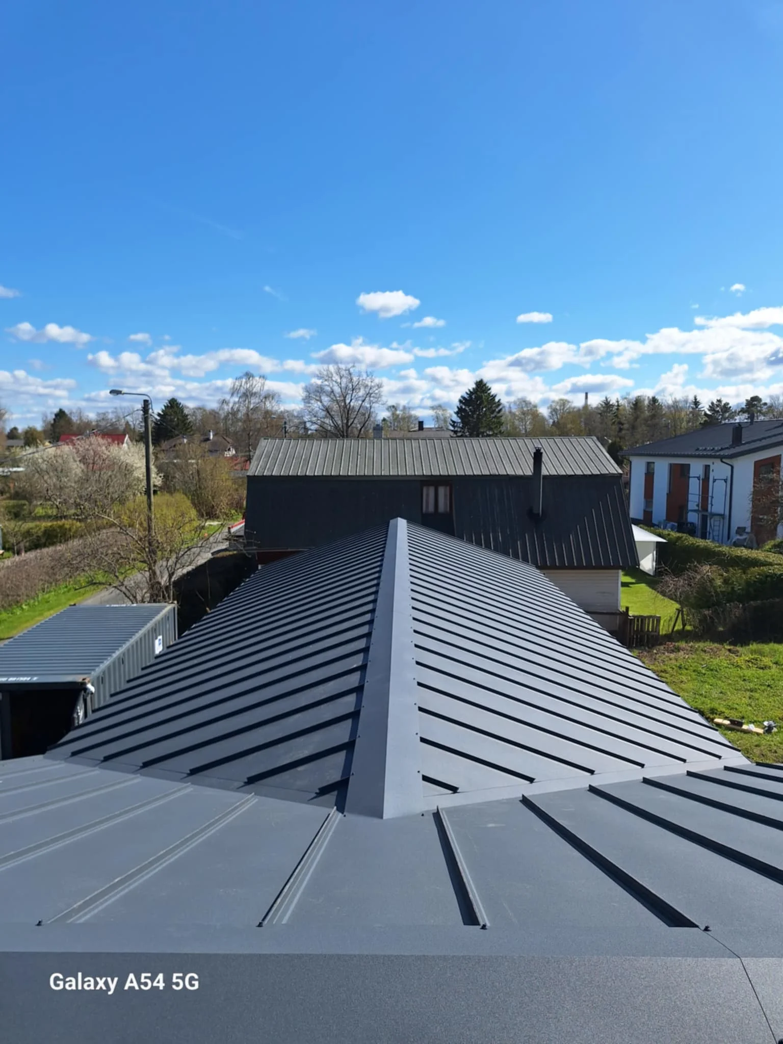 A trendy roof for modern house.