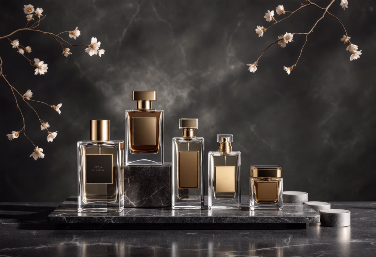 image of beauty products for a fragrance boutique