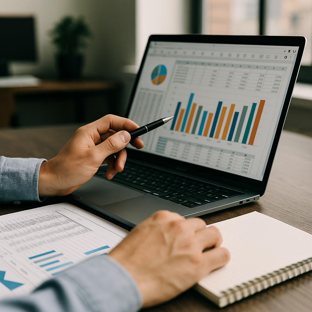 Sales leaders reviewing dashboards