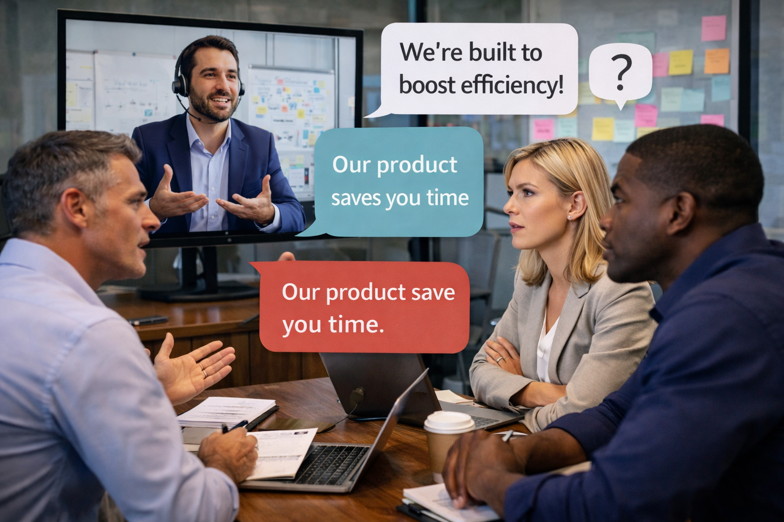 Sales leaders aligning value proposition and messaging