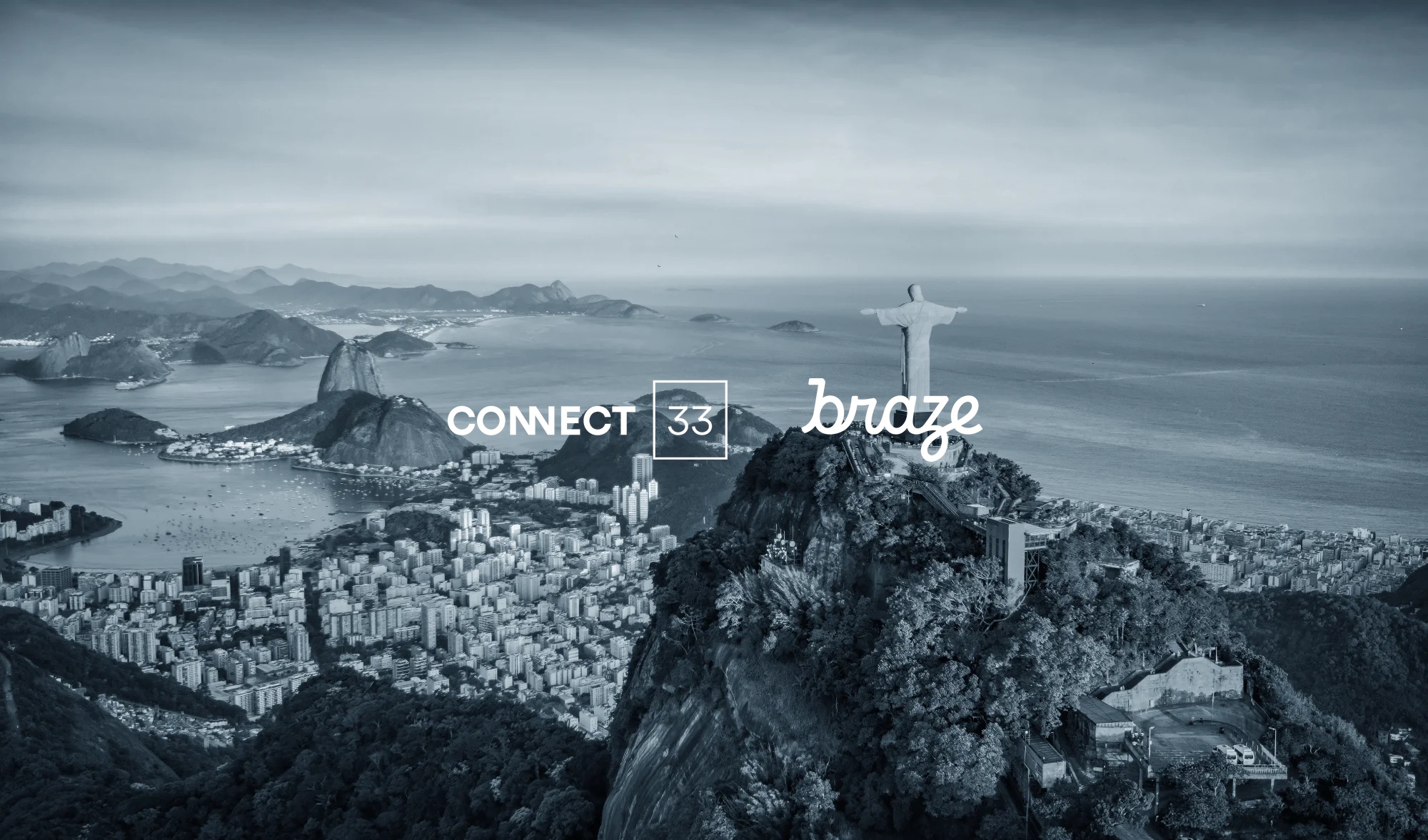 A cityscape image with company newsletter title and description