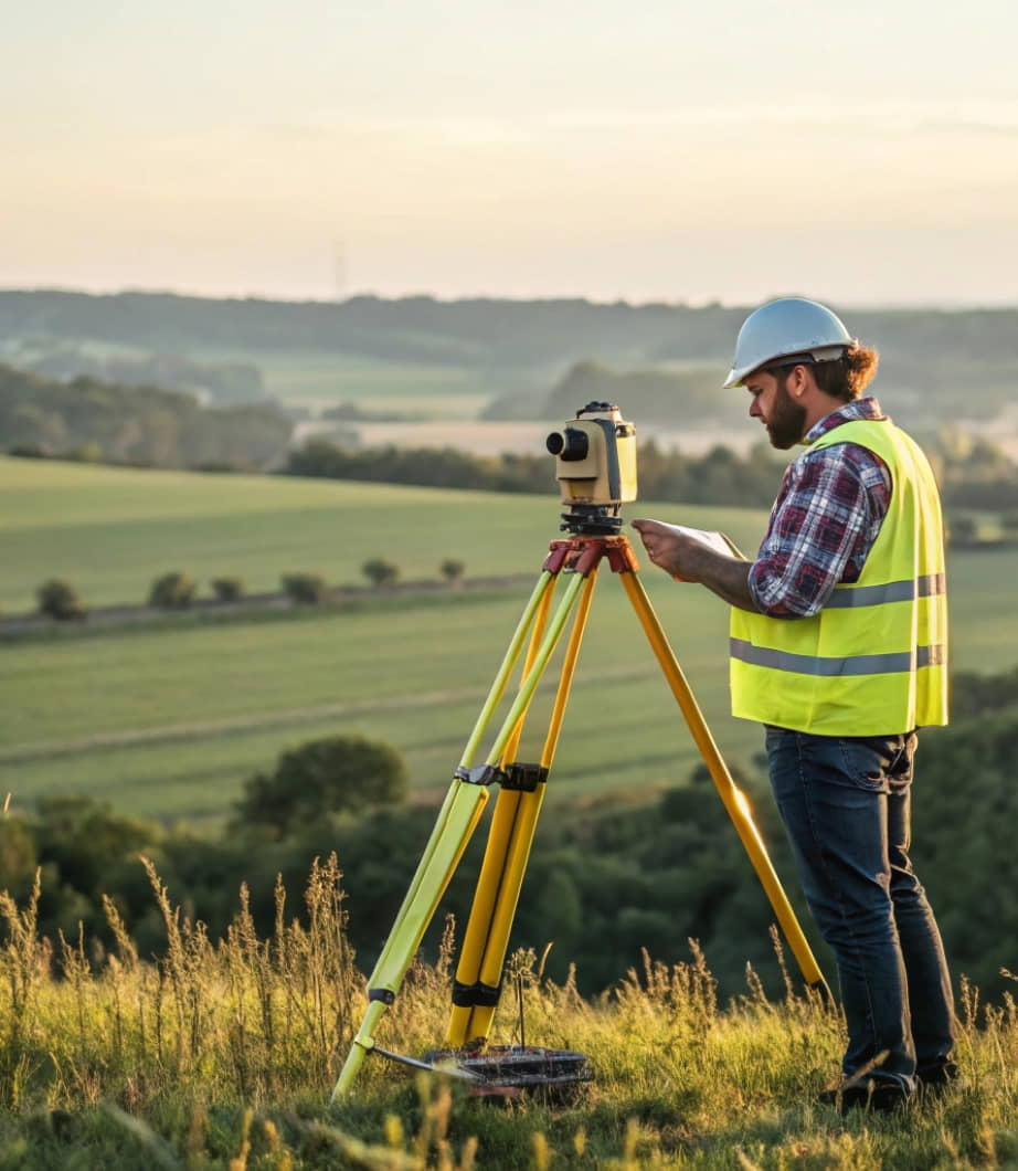 a surveyor working
