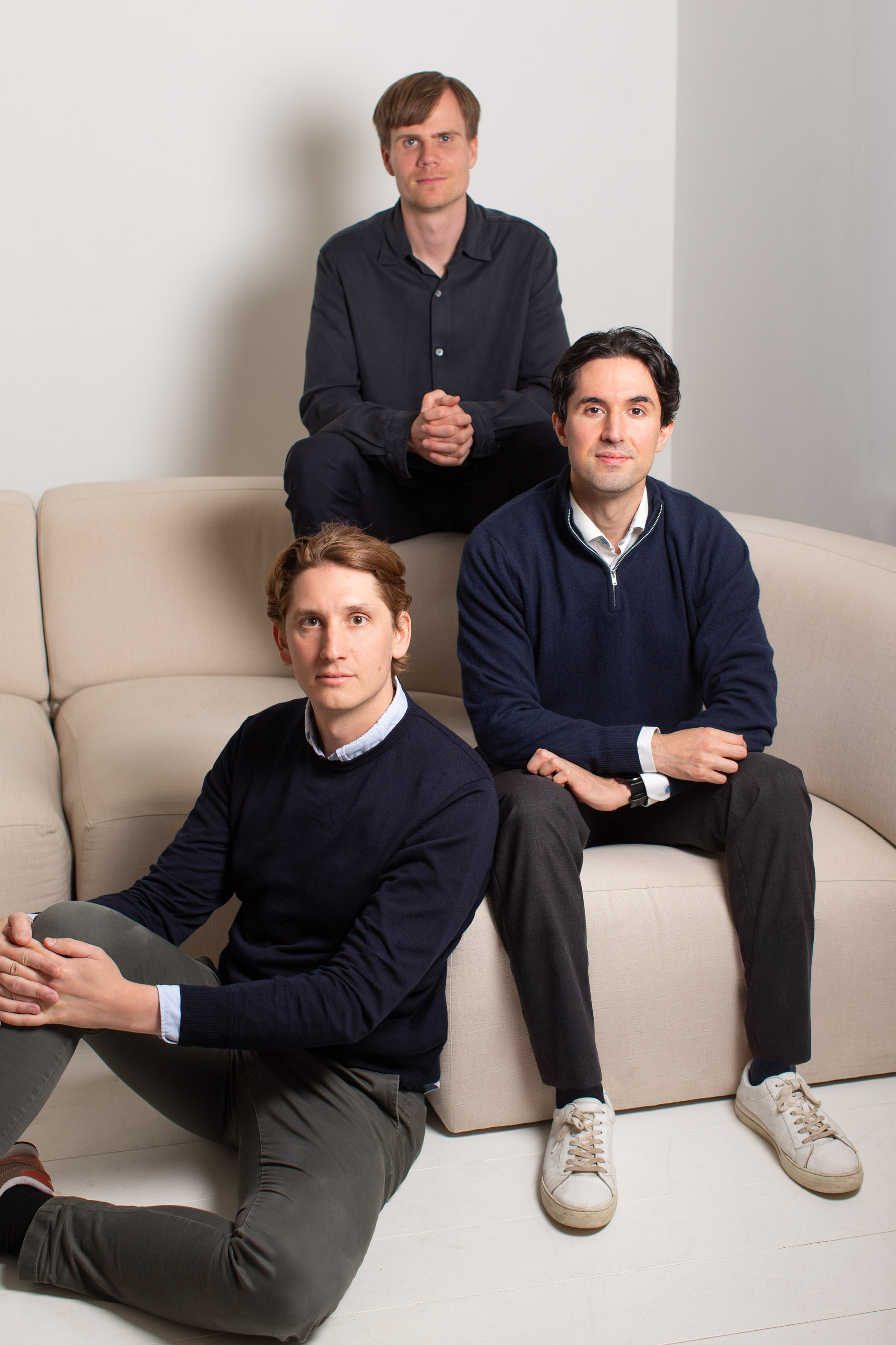 Founders sitting on couch