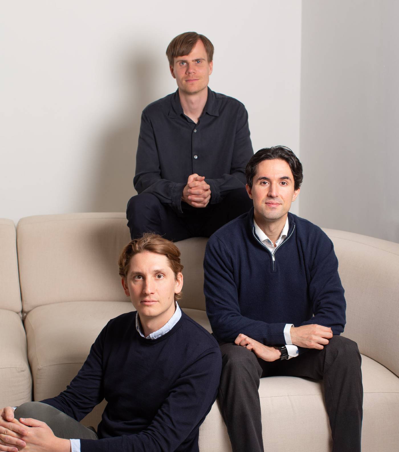 Founders sitting on couch