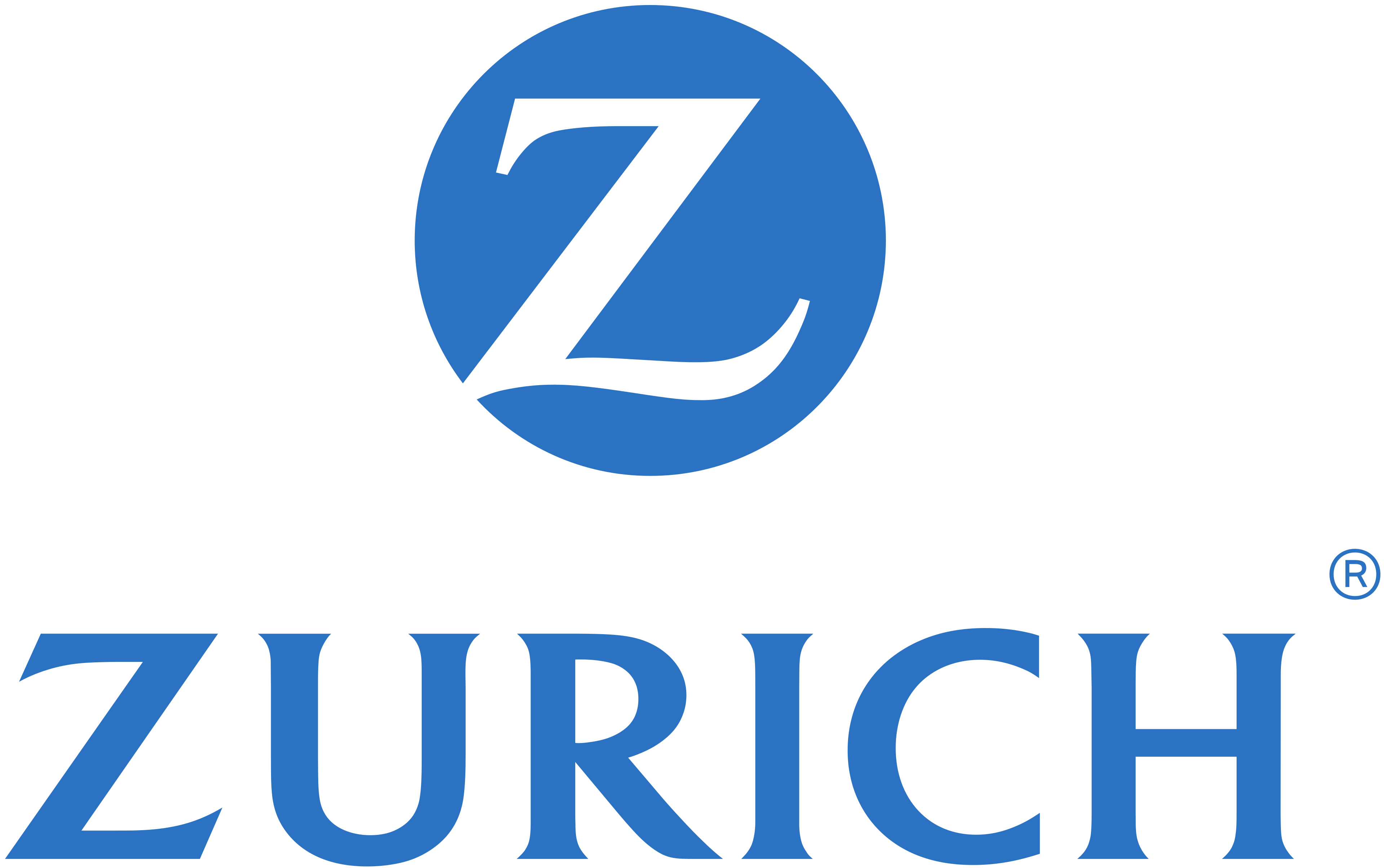 Zurich Insurance Group logo with a stylized Z in a blue circle above the word Zurich.