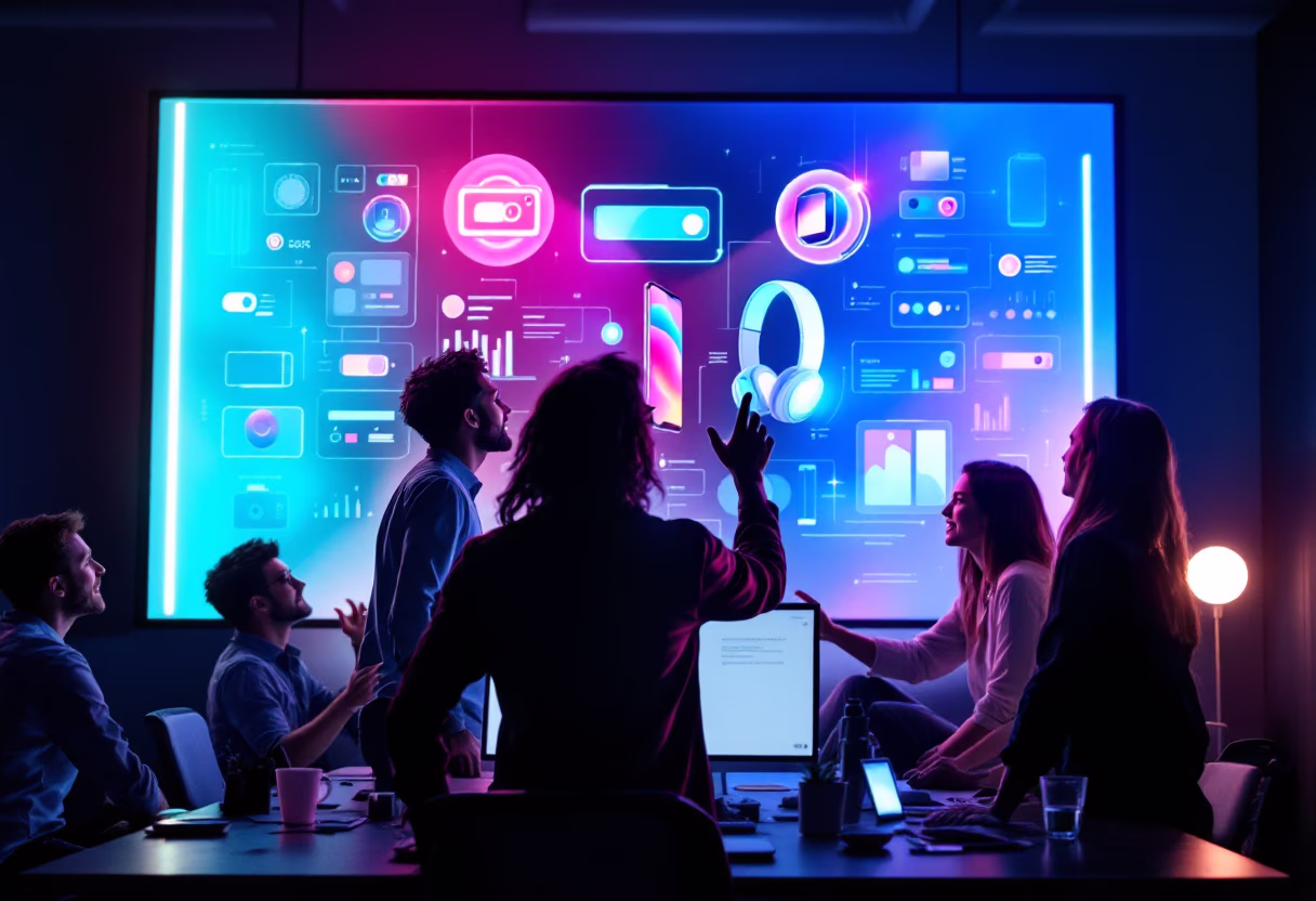 image of workspace (for a directtoconsumer electronics brand)