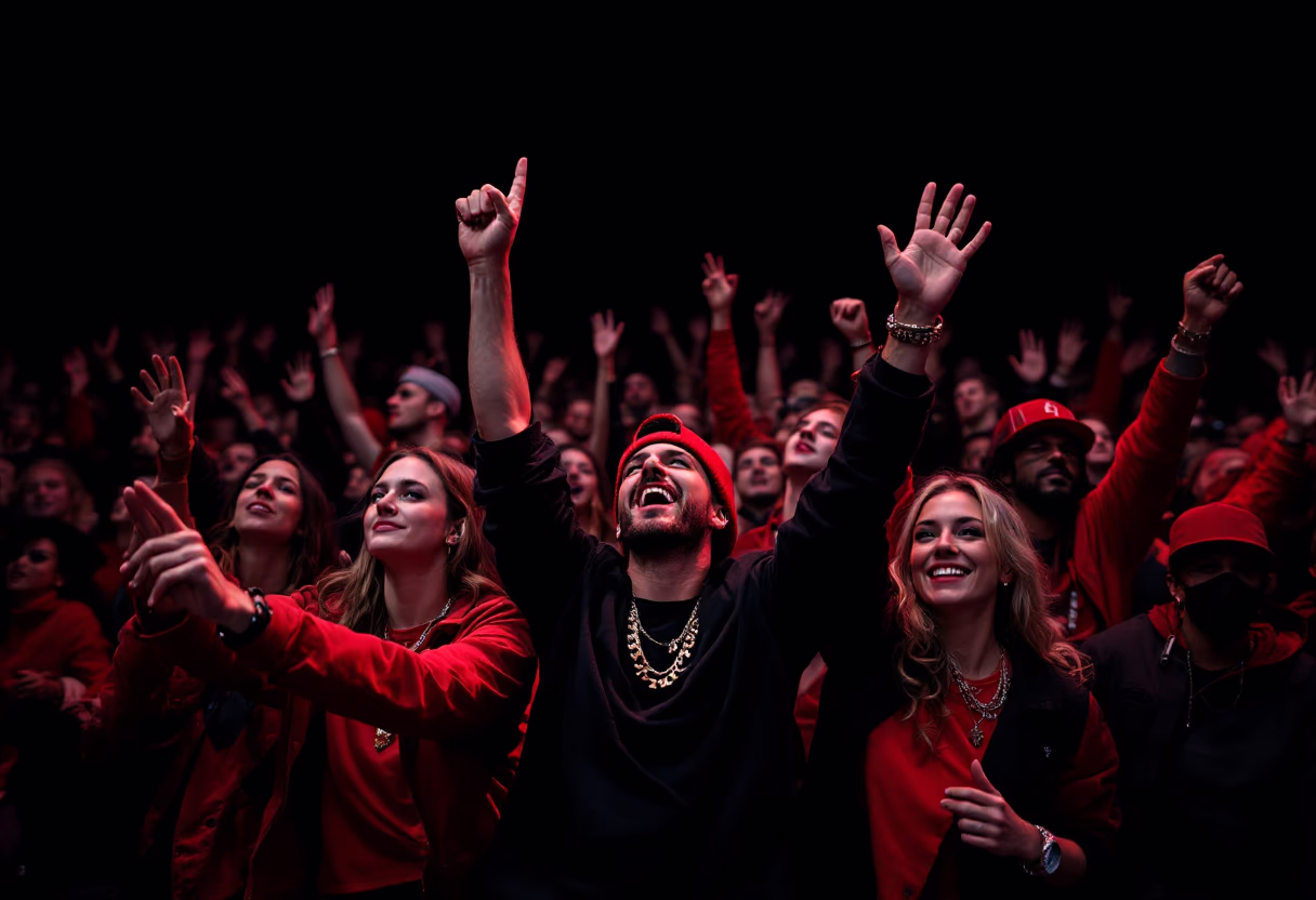 image of audience enjoying entertainment