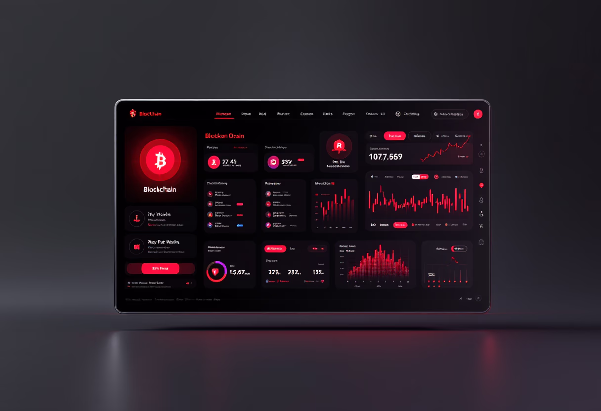 [digital project] image of blockchain network visualization (for a blockchain and cryptocurrency)