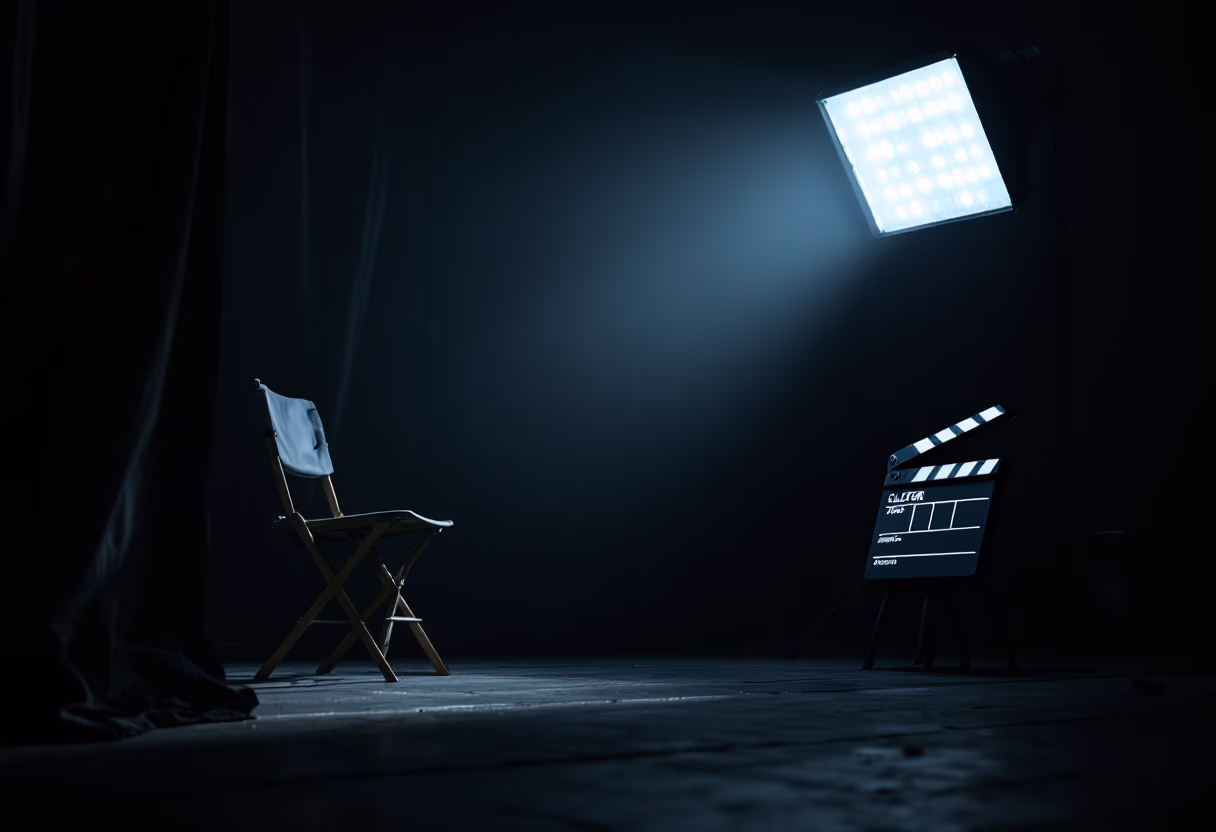 [background image] image of a film set (for a film production company)