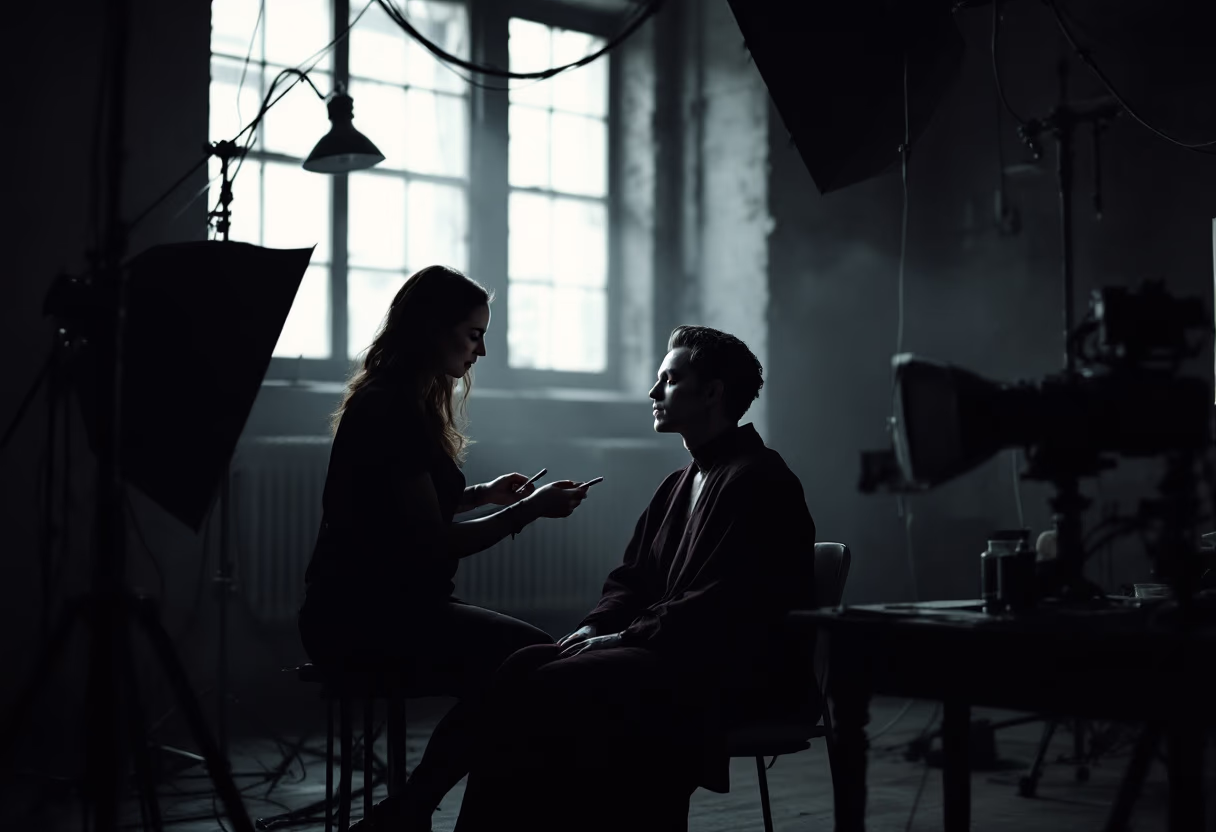 image of behind-the-scenes filming