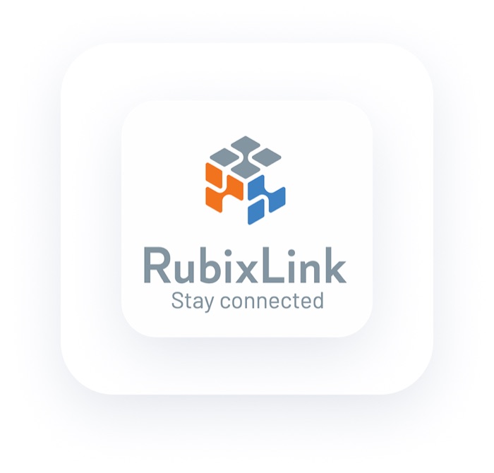 RubixLink logo on a clean card