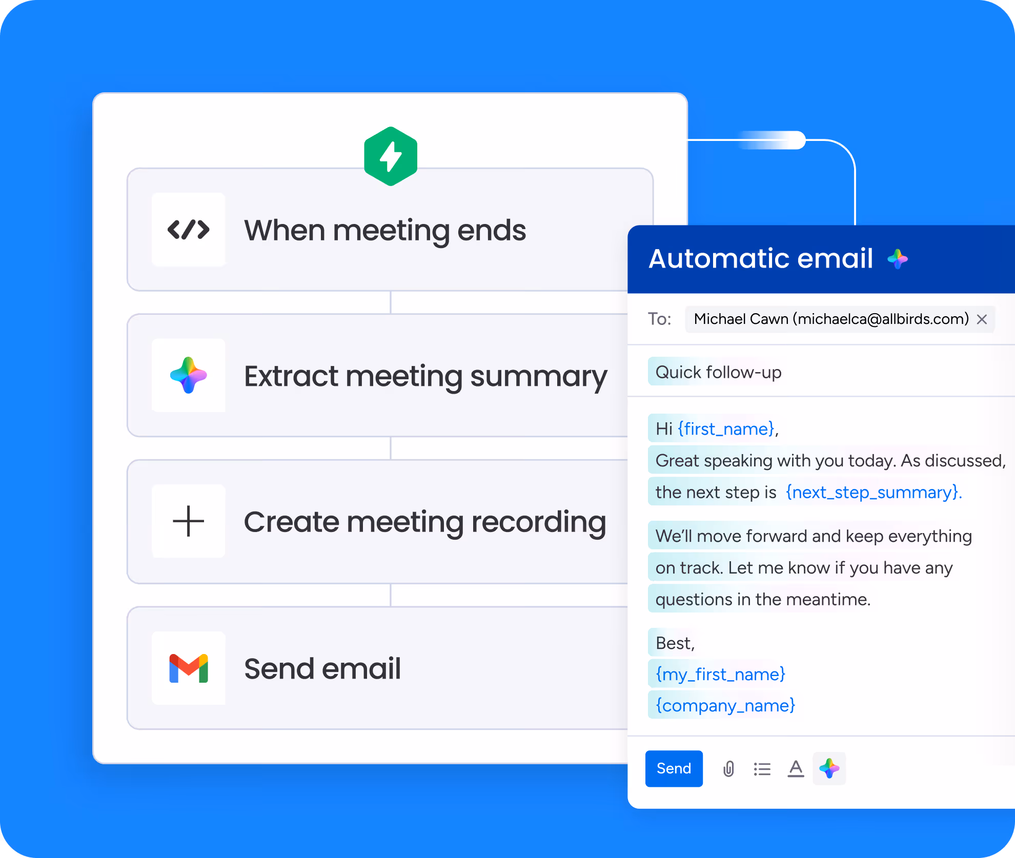 Automatic email