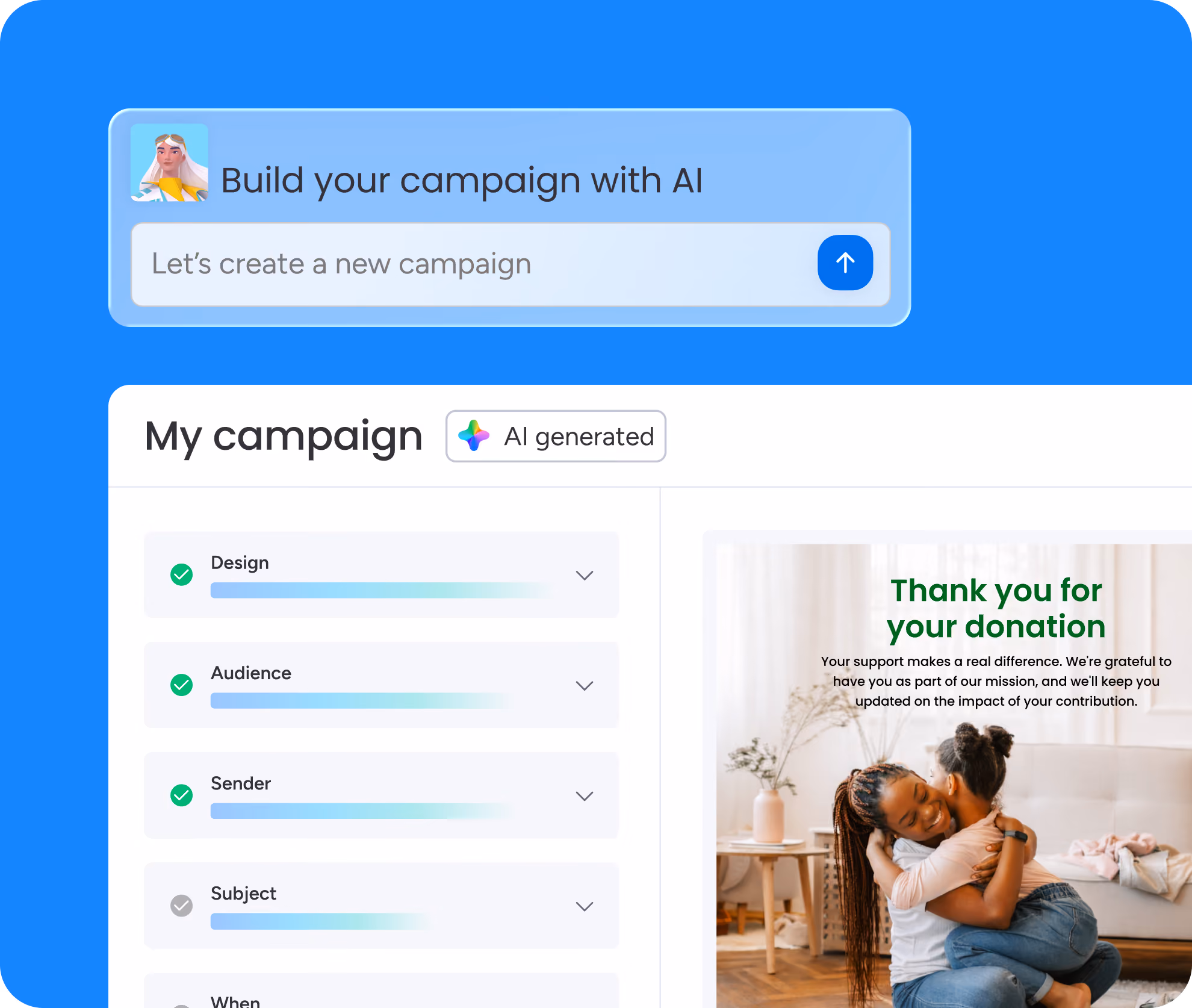 Automate multi-channel fundraising campaigns