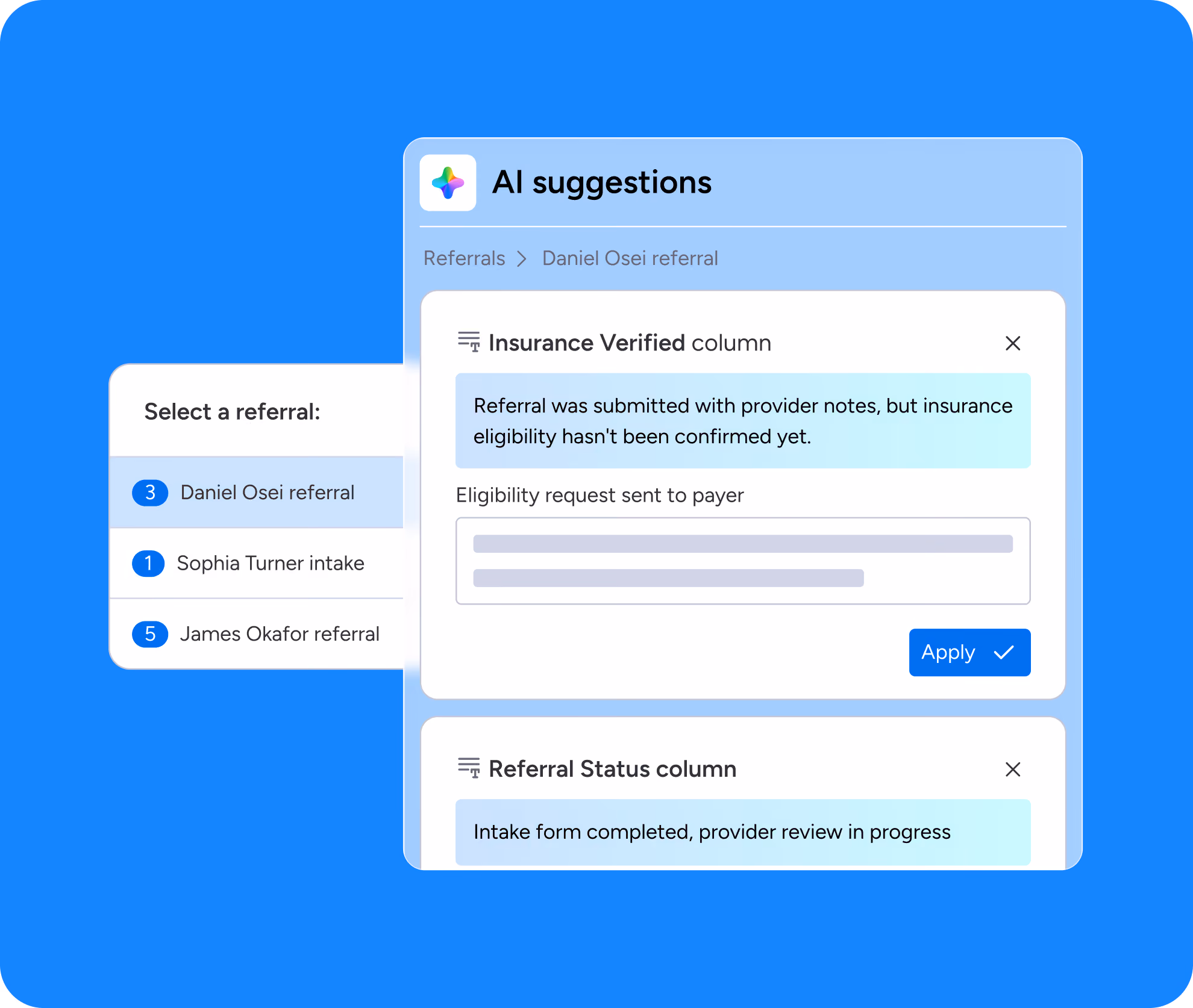 AI suggestions to handle the paperwork