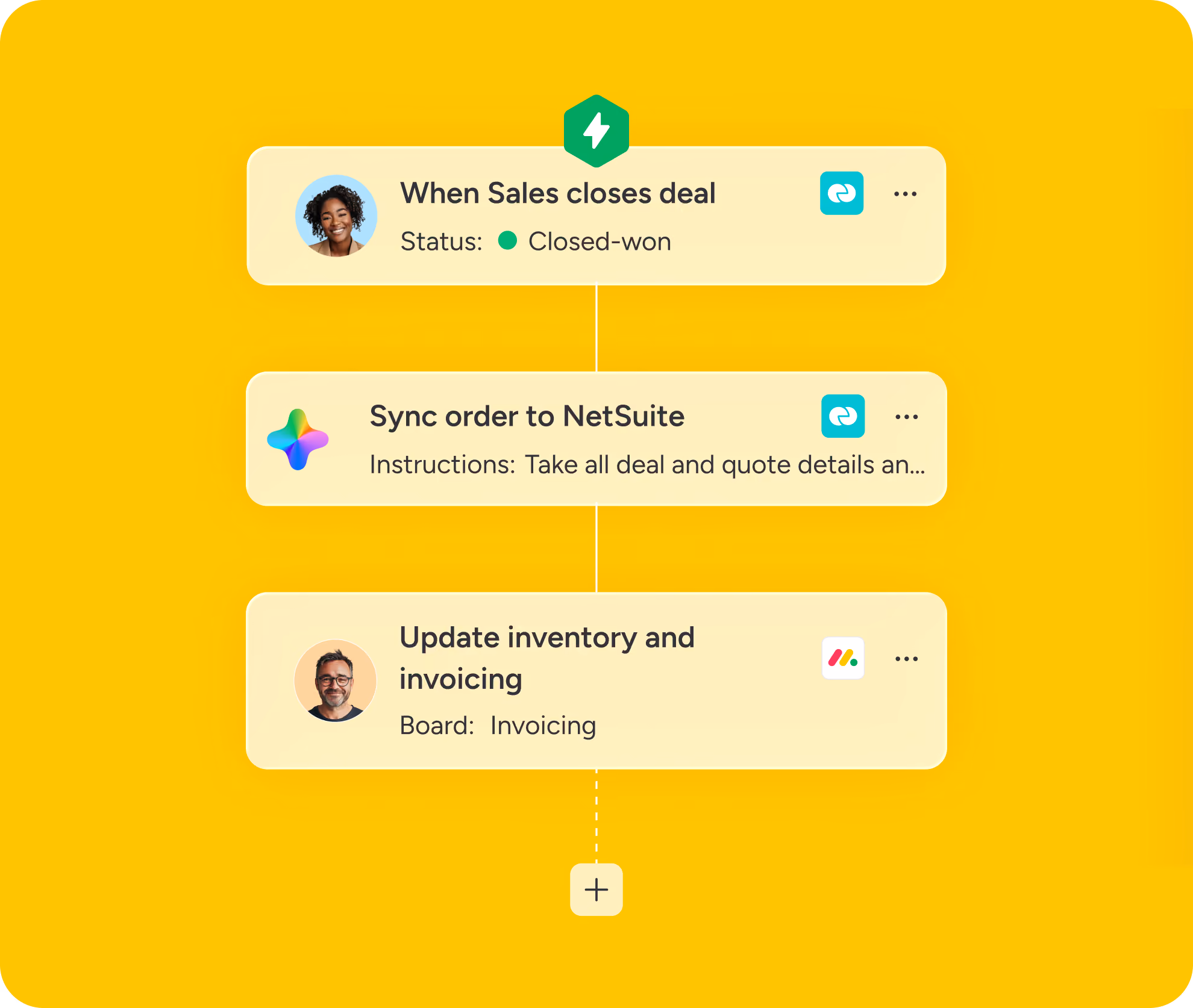 Connect to ERP, inventory, and production tools