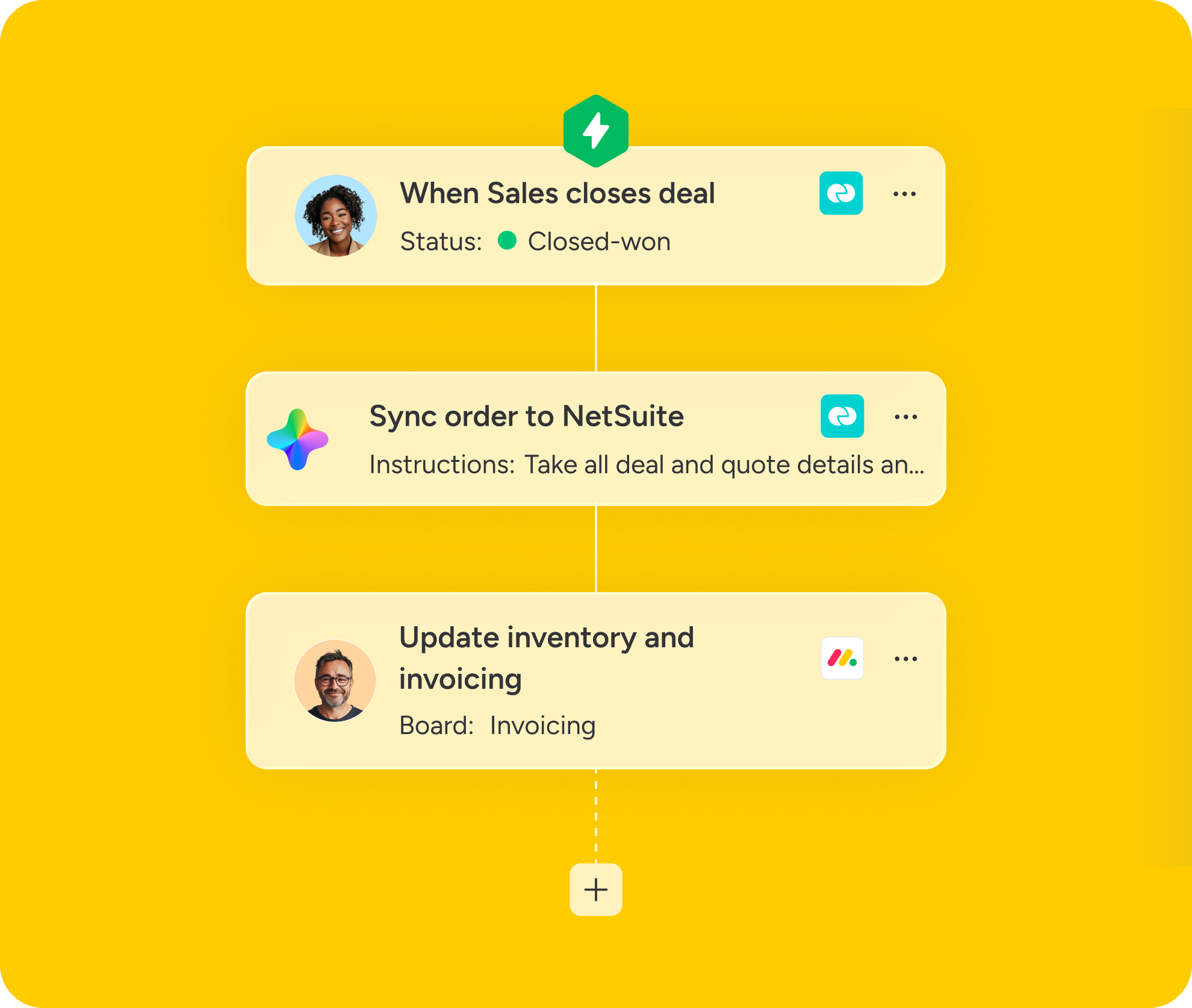 Connect to ERP, inventory, and production tools