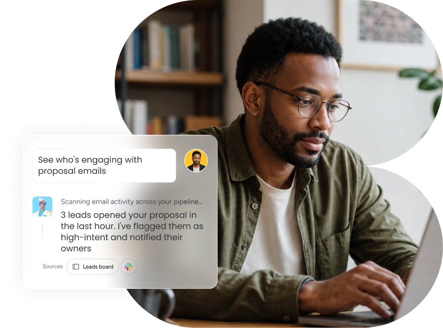 Sales email tracking built into your AI CRM