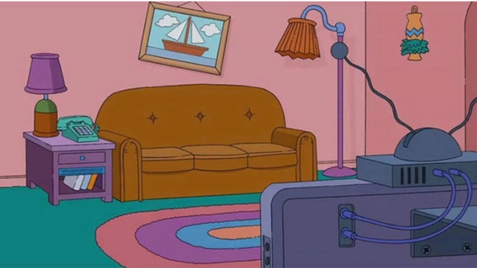 MS Teams Hintergrund - Simpsons Couch