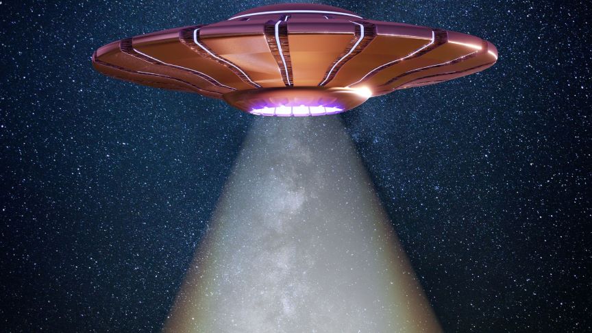 Zoom Hintergrund - Ufo