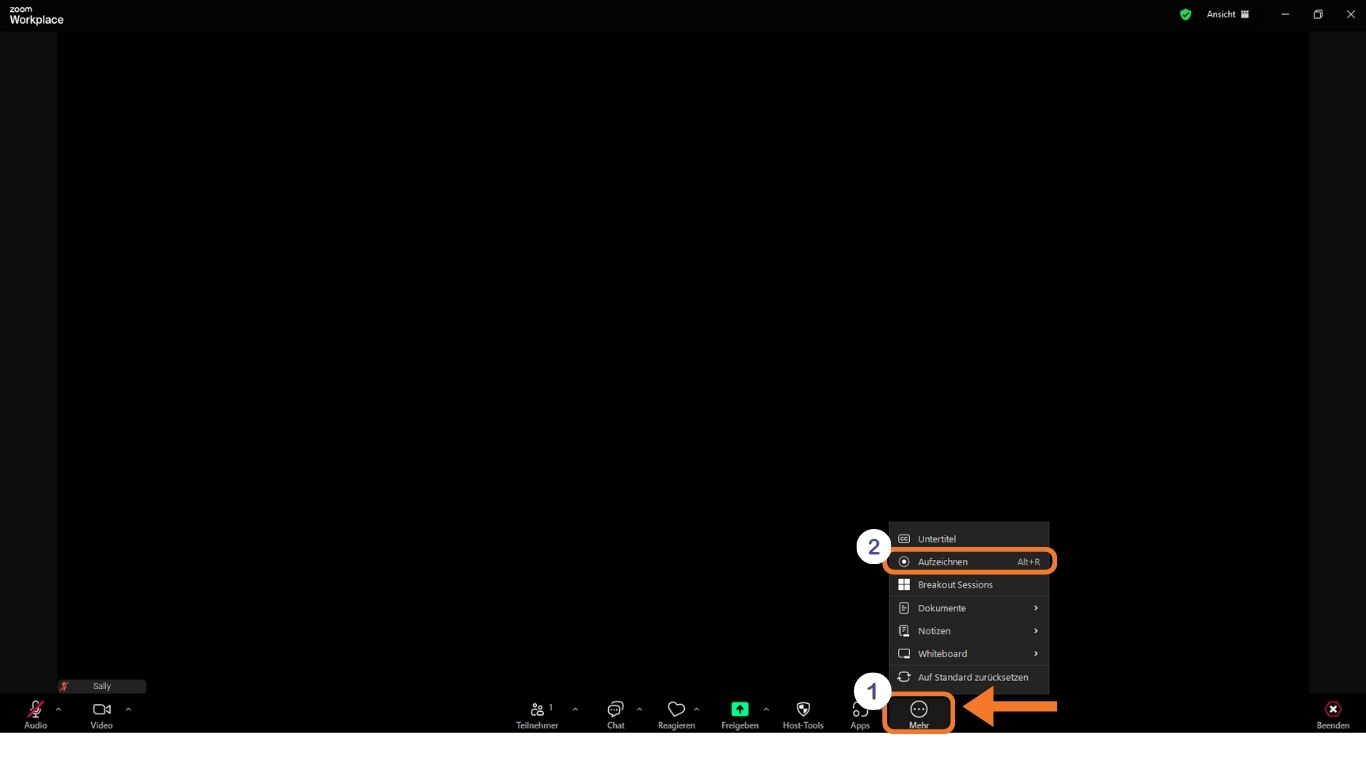 Start Zoom Meeting recording