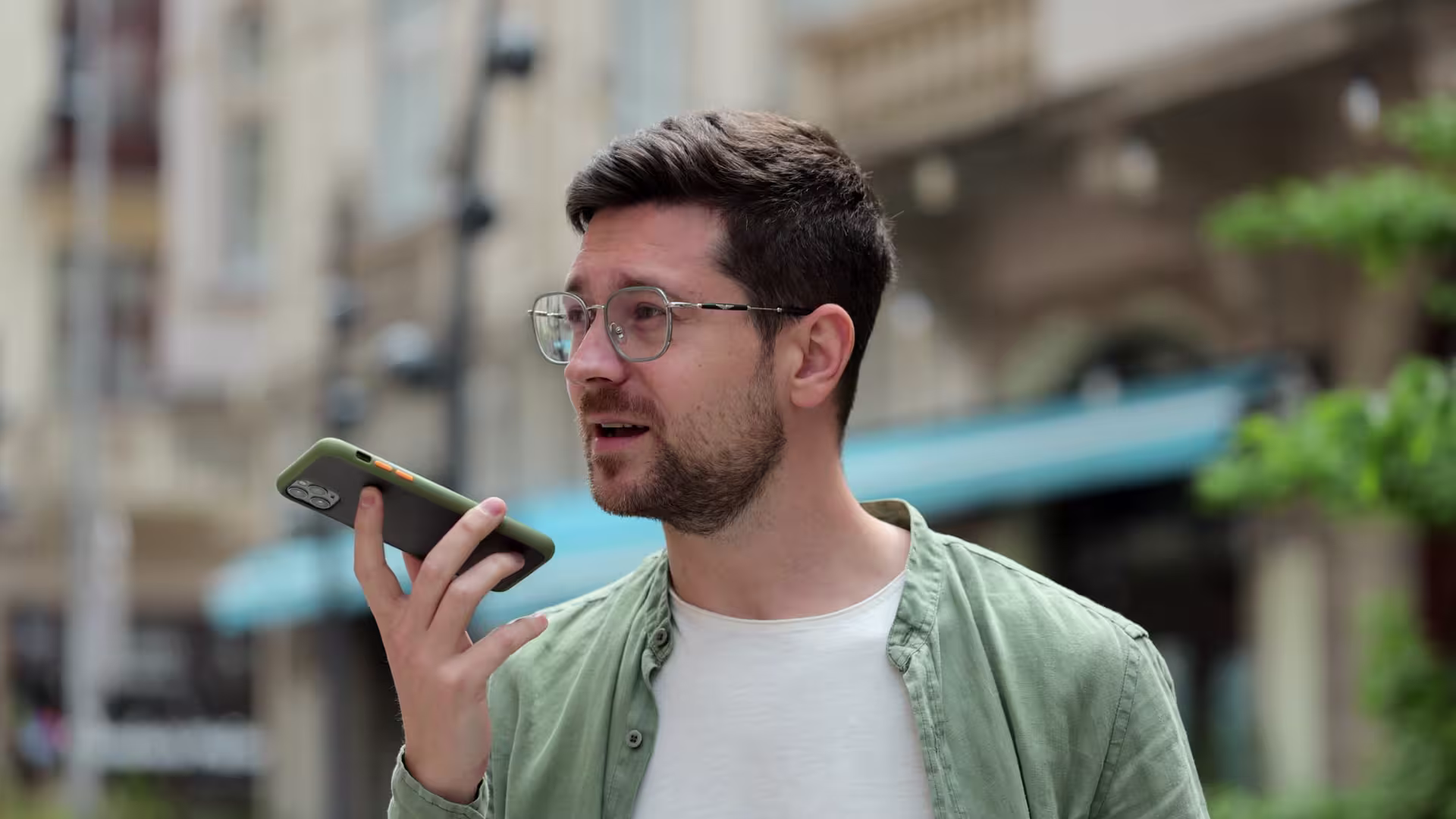 Guy recording his voice for ChatGPT