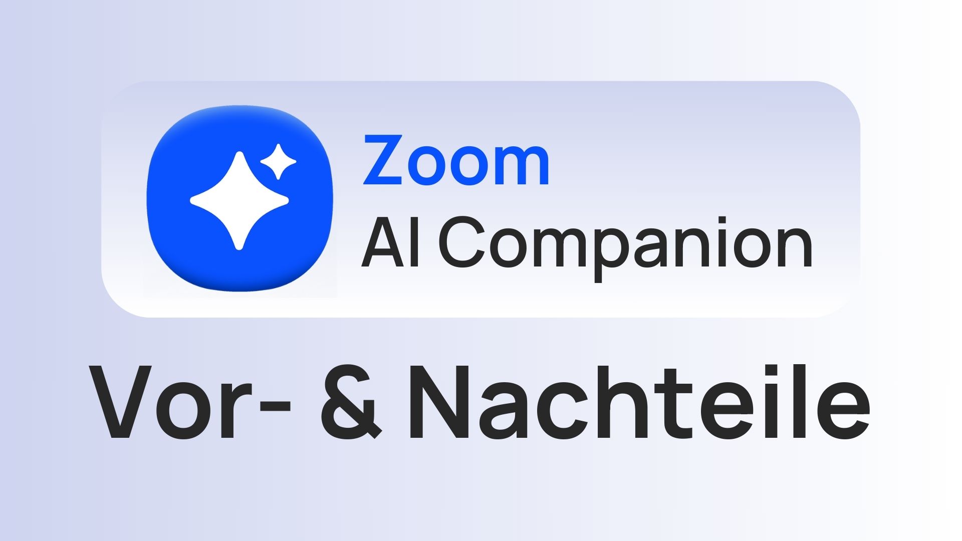 Zoom ai companion vorteile nachteile